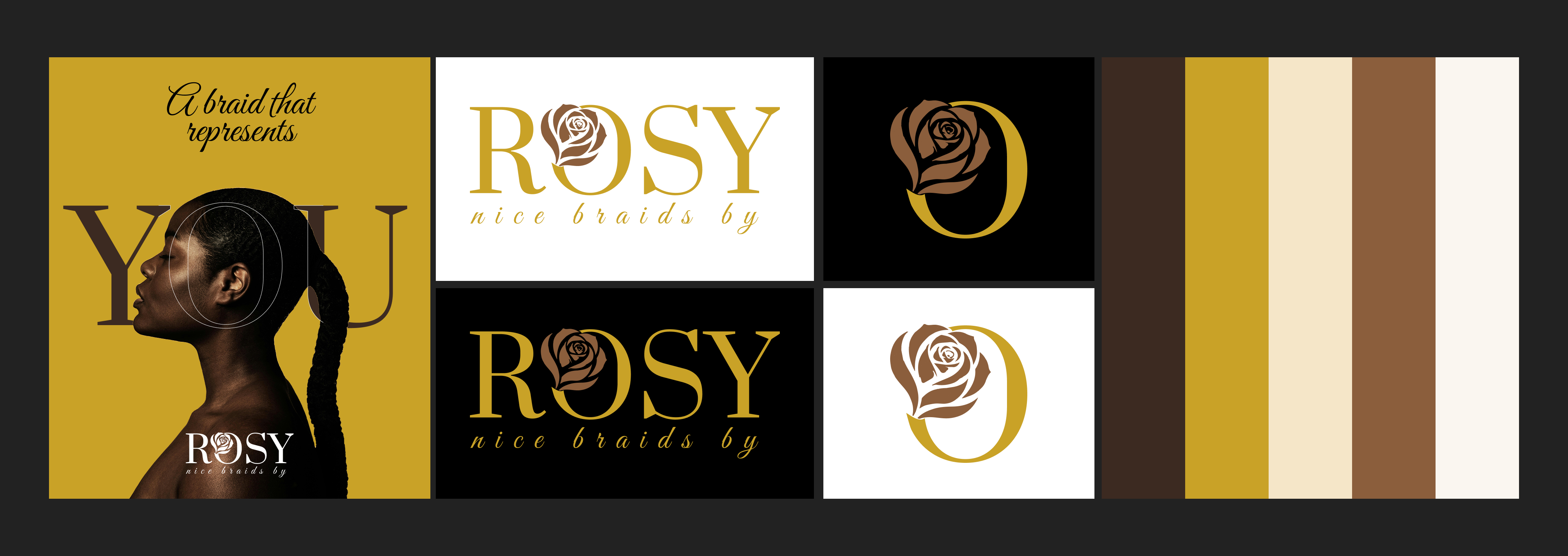 Palette de couleurs - Rose en bordure