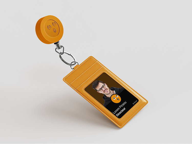 Mockup porte-badge