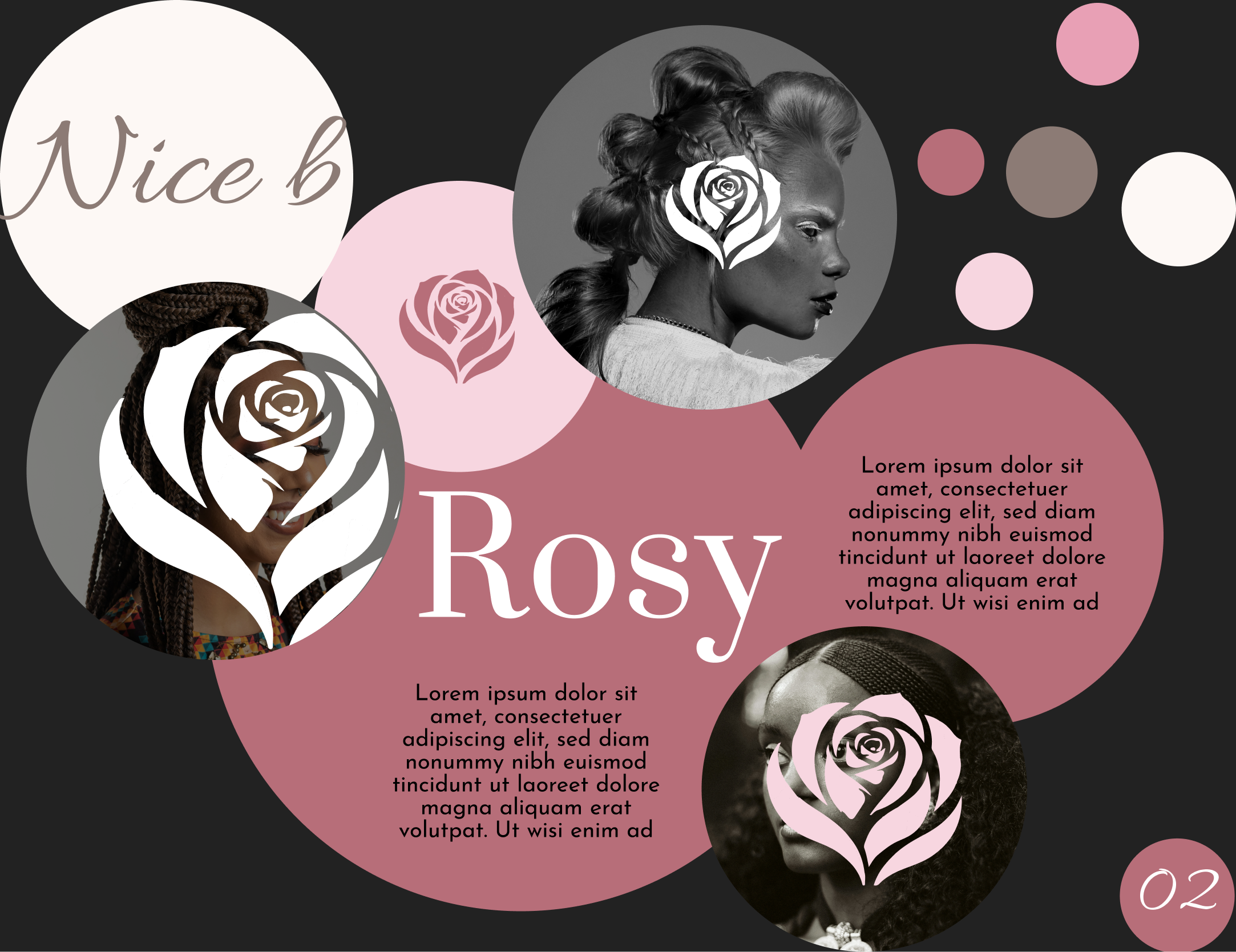 Direction créative - Rose